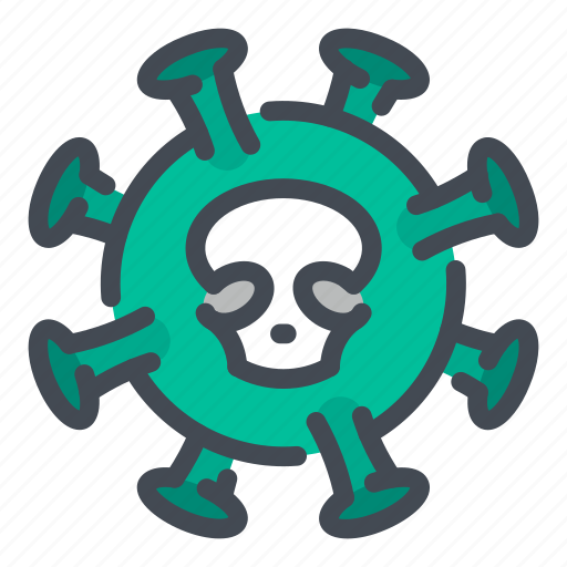 Virus, dead, death, skull, danger icon - Download on Iconfinder