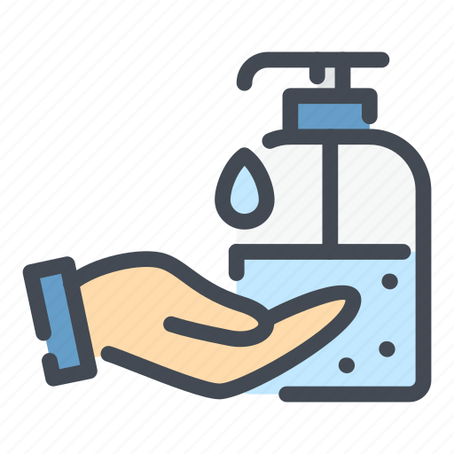 Hand, wash, clean, sanitizer, antiseptic, gel icon - Download on Iconfinder