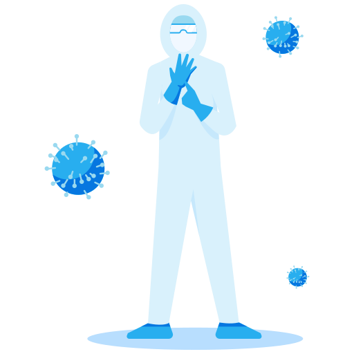 Safety, suit, virus, glove, covid-19, pandemic icon - Free download