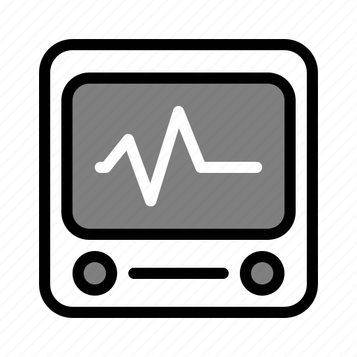 Heart, rate, monitor, device, hospital, medical, equipment icon - Download on Iconfinder