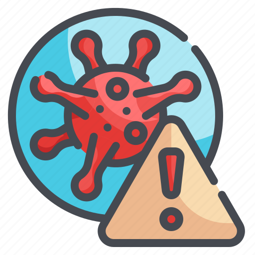Dangerous, virus, warning, coronavirus, alert icon - Download on Iconfinder