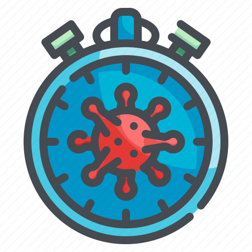 Watch, clock, timings, period, virus icon - Download on Iconfinder