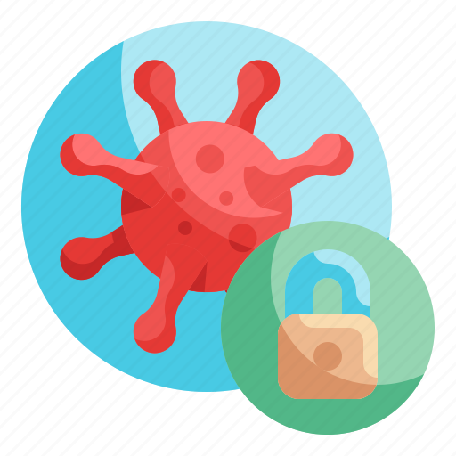 Lock, virus, infection, security, protection icon - Download on Iconfinder