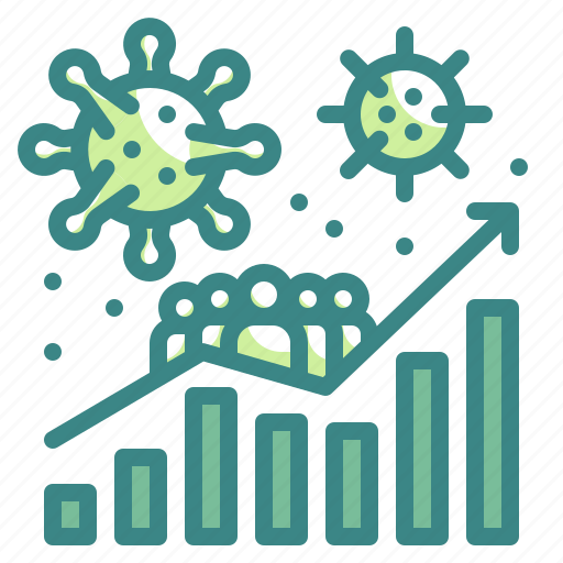 Graph, people, increase, virus, epidemic icon - Download on Iconfinder
