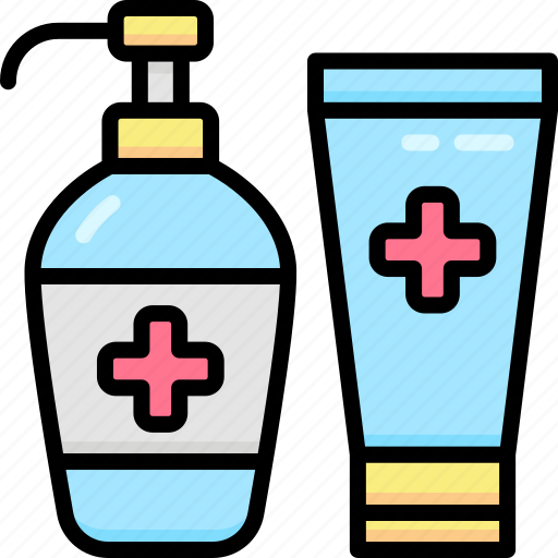 Alcohol, bottle, cleaning, gel, protection, safety, shield icon - Download on Iconfinder