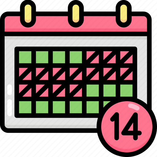 Calendar, coronavirus, covid, covid-19, date, quarantine, stay home icon - Download on Iconfinder