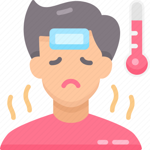 Fever, healthcare, ill, medical, patient, sick, temperature icon - Download on Iconfinder