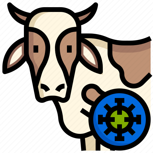 Cow, borne, virus, coronavirus, transmission, healthcare, medical icon - Download on Iconfinder