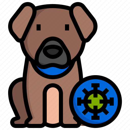 Dog, borne, virus, covid19, coronavirus, healthcare, medical icon - Download on Iconfinder