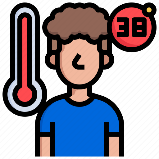 Fever, temperature, sick, symptom, coronavirus icon - Download on Iconfinder