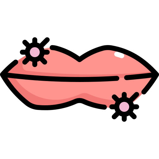 Bacteria, health, lip, mouth, transmission, virus icon - Free download
