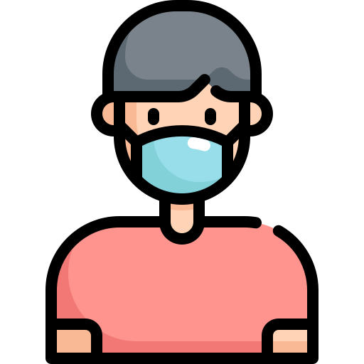 Fever, man, mask, patient, protection, sick, user icon - Free download