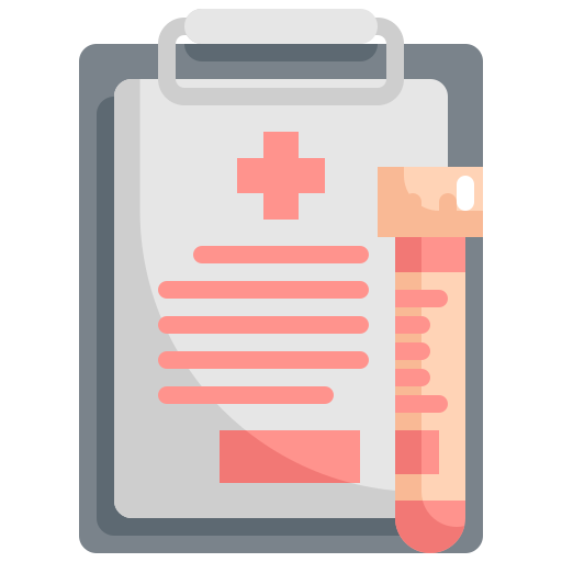 Blood, clipboard, lab, report, test, tube icon - Free download