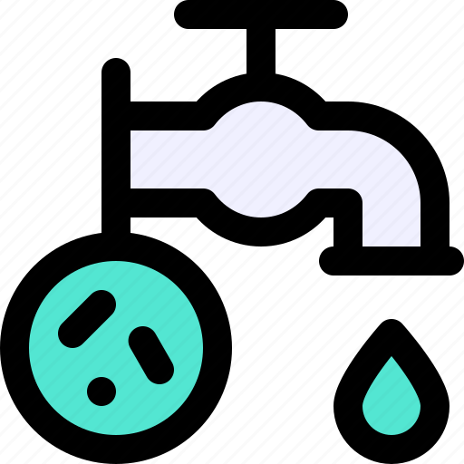 Bacteria, germ, tap, transmission, virus, water icon - Download on Iconfinder