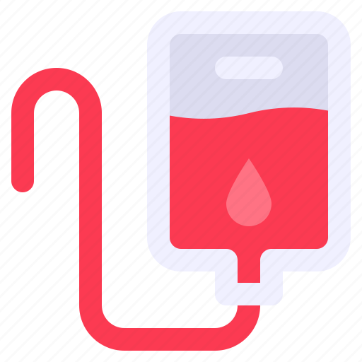 Blood, blood bag, blood transfusion, transmission icon - Download on Iconfinder