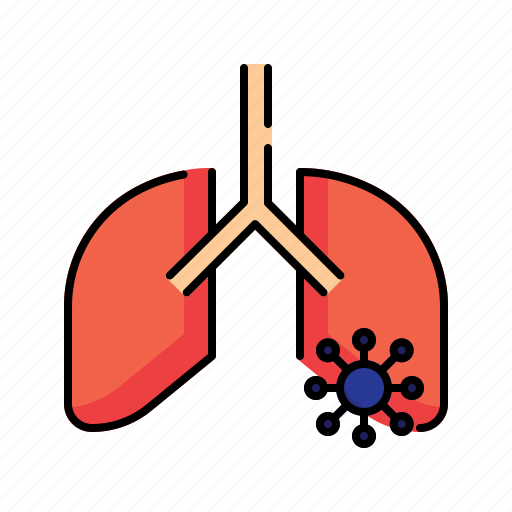 Disease, health, hospital, lungs, medical, pneumonia, virus icon - Download on Iconfinder