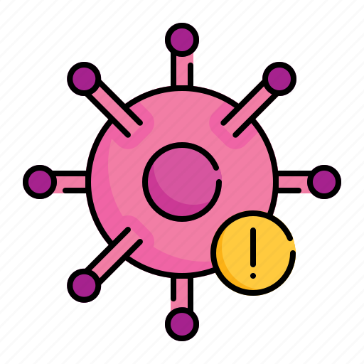 Bacteria, caution, cell, disease, sign, virus, warning icon - Download on Iconfinder
