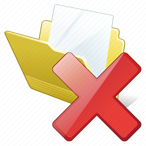 Delete, document, file, folder icon - Download on Iconfinder