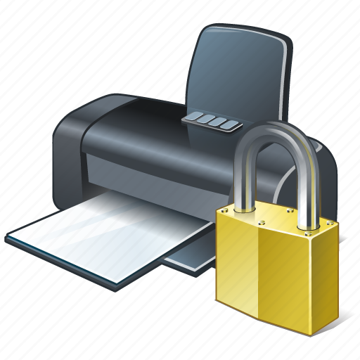 Locked, print, printer icon - Download on Iconfinder