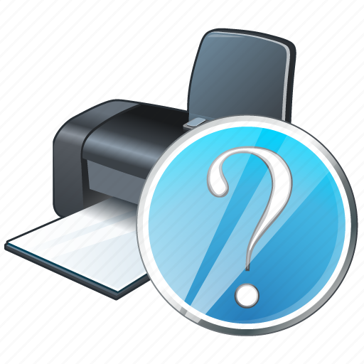 Print, printer, question icon - Download on Iconfinder