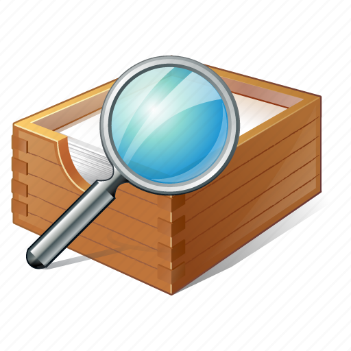 Box, documents, office, paper, search icon - Download on Iconfinder