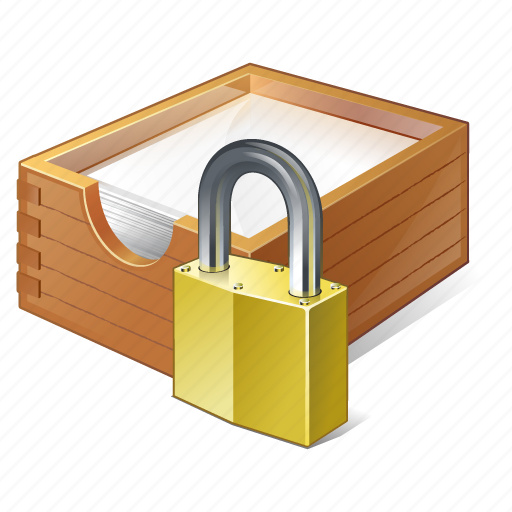 Box, documents, locked, office, paper icon - Download on Iconfinder