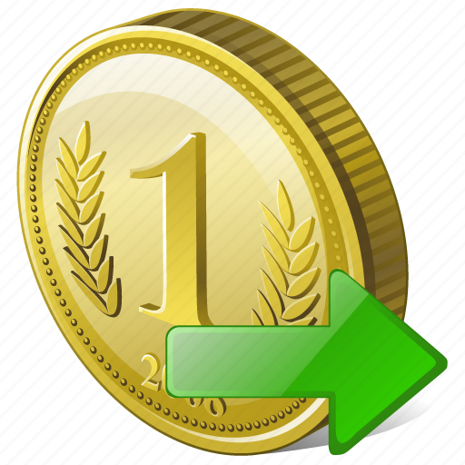 Coin, export, money, payment icon - Download on Iconfinder