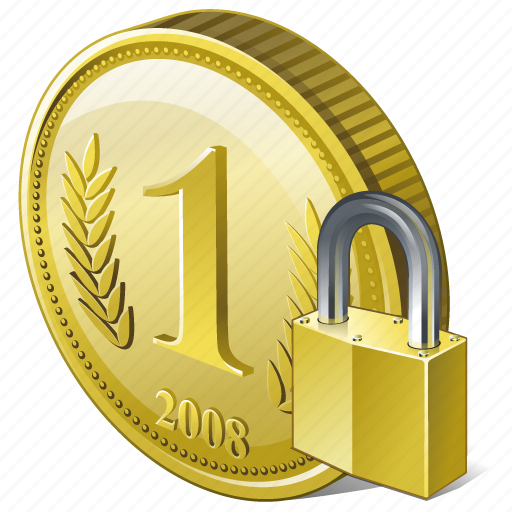 Coin, locked, money, payment icon - Download on Iconfinder