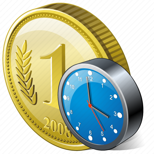 Clock, coin, money, payment icon - Download on Iconfinder