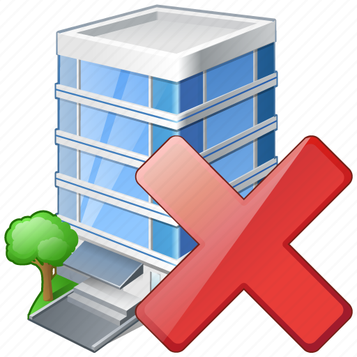 Building, business, delete, house, office icon - Download on Iconfinder
