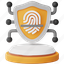 biometric security, authentication, protection, identification, fingerprint, shield, metaverse, future, technology 