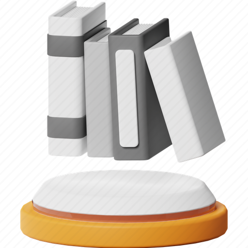 Library, book, books, reading, read, knowledge, school 3D illustration - Download on Iconfinder
