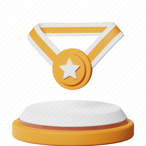 Medal, award, winner, achievement, badge, reward, school 3D illustration - Download on Iconfinder