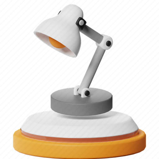 Study lamp, lamp, light, table lamp, desk lamp, reading, school 3D illustration - Download on Iconfinder