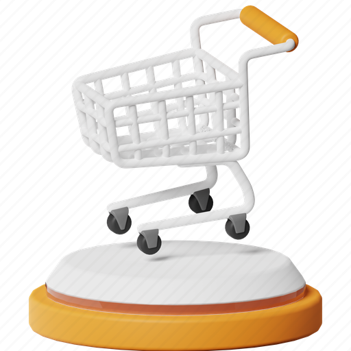 Shopping cart, cart, trolley, add, basket, trolley cart, shopping 3D illustration - Download on Iconfinder