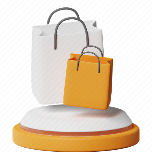 Shopping bag, paper bag, bag, product, special, cart, shopping 3D illustration - Download on Iconfinder