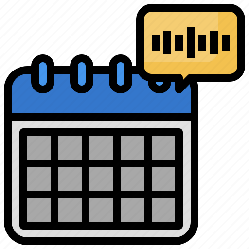 Bubble, calendar, chat, communication, multimedia, speech icon - Download on Iconfinder