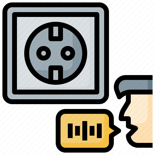 Dot, echo, electronics, loudspeaker, plug, speakers icon - Download on Iconfinder