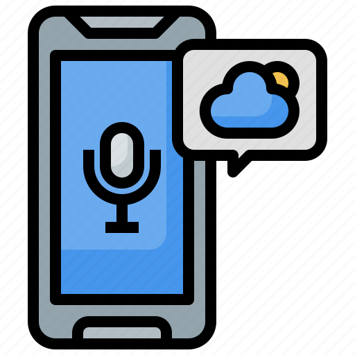 Assistant, cloud, cloudy, voice, weather icon - Download on Iconfinder