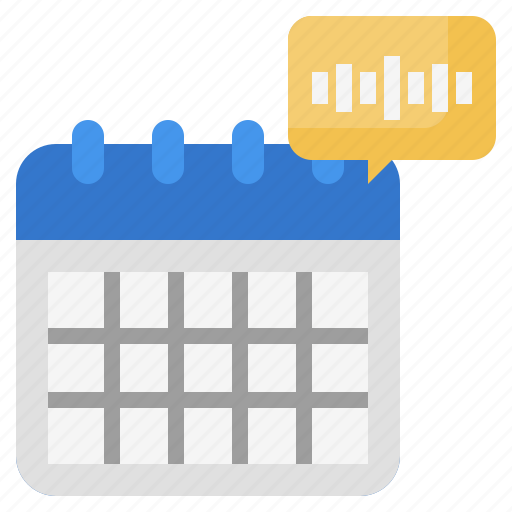 Bubble, calendar, chat, communication, multimedia, speech icon - Download on Iconfinder