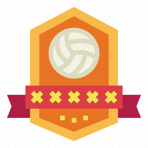 Badge, competition, sports, volleyball icon - Download on Iconfinder