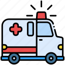 ambulance, emergency, medical, transport, vehicle, automobile