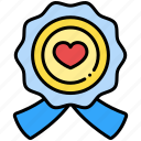 badge, charity, solidarity, love, reward