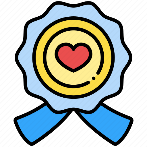 Badge, charity, solidarity, love, reward icon - Download on Iconfinder