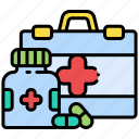 first aid, medicine, medical care, first aid kit, drug