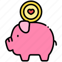 piggy bank, saving, money, save, fundraising