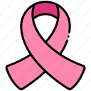 ribbon, cancer, breast cancer, breast, badge