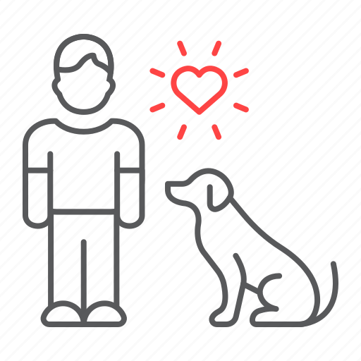 Animals, animal, dog, help, volunteering, person, man icon - Download on Iconfinder