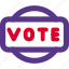 vote, badge, poll, poster 