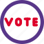 vote, poll, election, sticker 